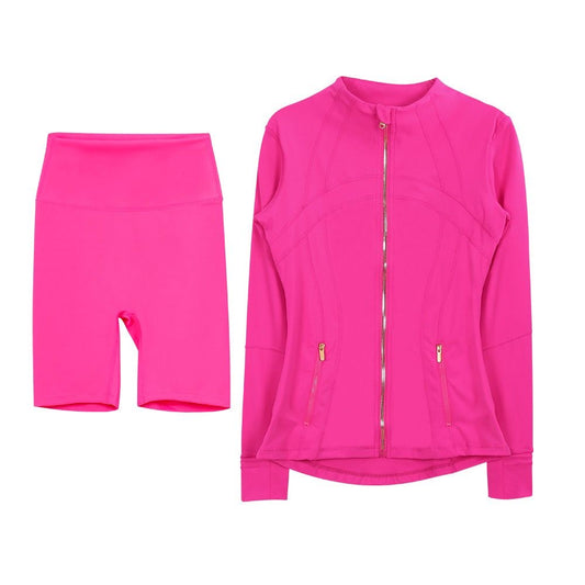 Lulu Pink/Gold Short Set
