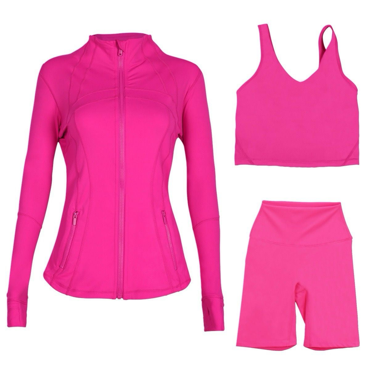 Lulu Pink Short 3 Piece Set