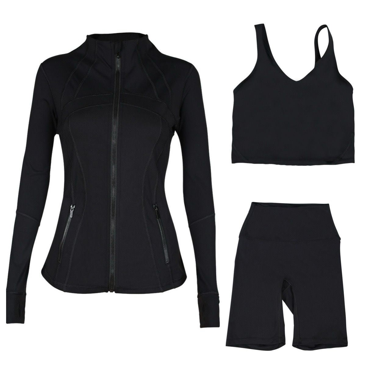 Lulu Black Short 3 Piece Set