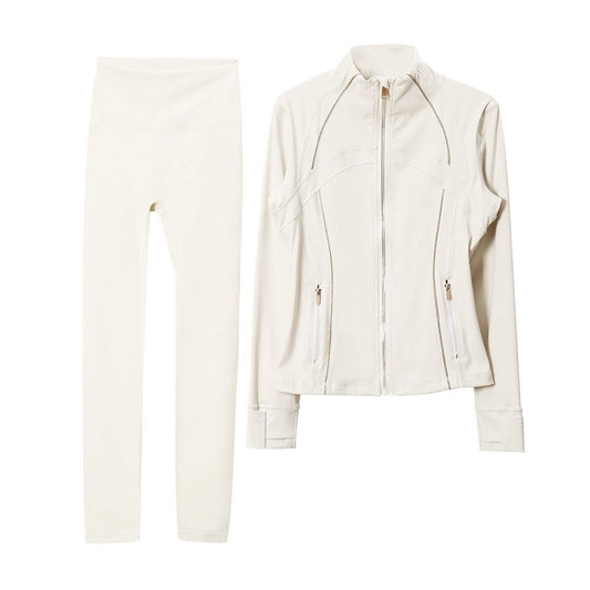 Lulu White/Gold Pants Set