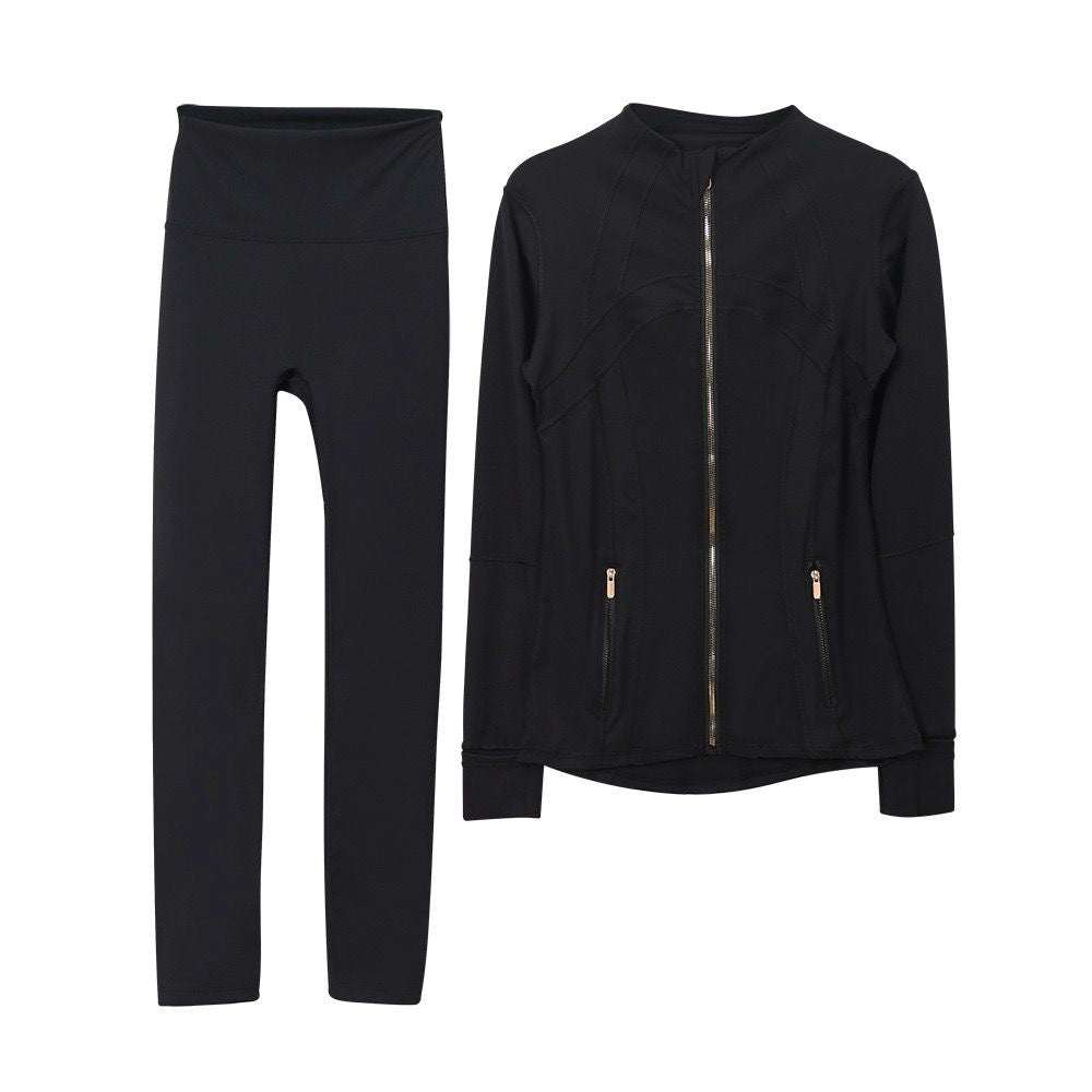 Lulu Black/Gold Pants Set